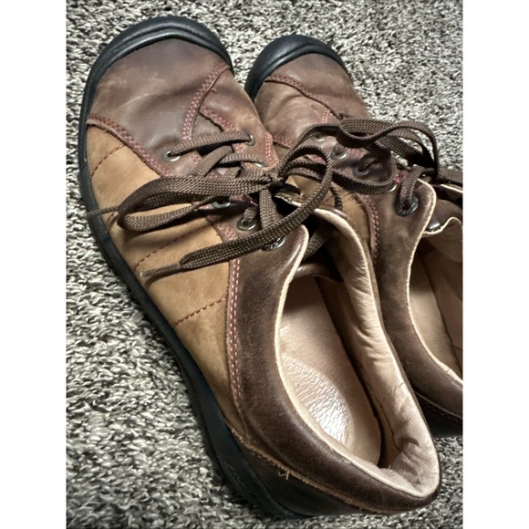 Keen Shoes Womens SZ 10 Presidio II Leather Hiking Walking Comfort Trail Sneaker - Picture 5 of 10